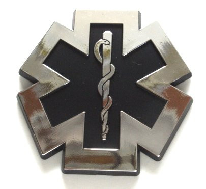 EMT Chrome and Black Emblem