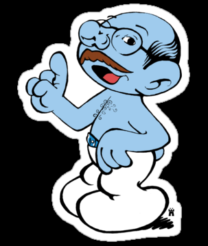 Tobias Smurf Sticker