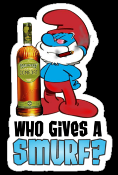 Who Gives a Smurf Decal