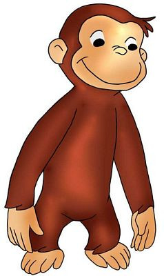 Curious George Sticker Standing 2