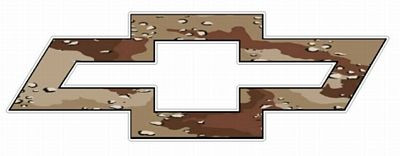 Chevy Bowtie Logo Decal Sticker - DESERT STORM