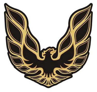 Firebird Trans Am Black Yellow Gold Vinyl Sticker Decal Pontiac Muscle Car