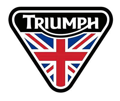 Triumph Motorcycles Triangle UK British Flag Sticker