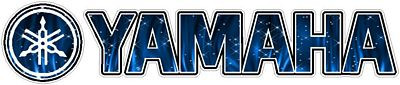Yamaha FLAMES Blue motorcycle sticker PAIR