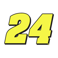 24 Race Car number Decal