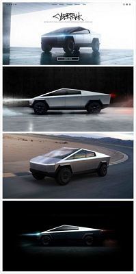 CYBERTRUCK  PHOTO COLLECTION STRIP STICKER