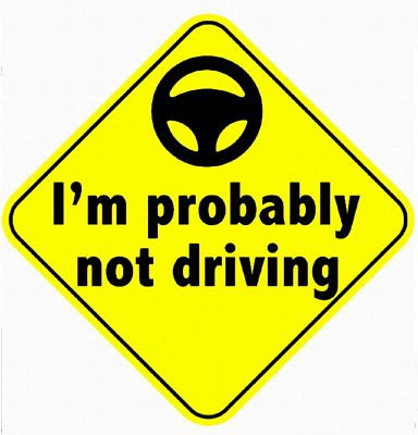 Tesla Autopilot Sticker probably not driving