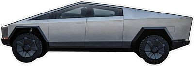 TESLA CYBERTRUCK FULL COLOR DIECUT DECAL
