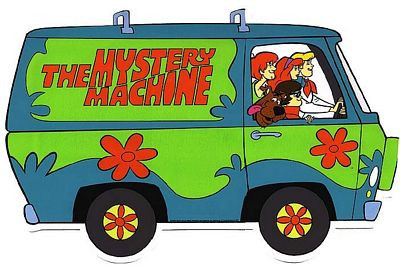 scooby doo sticker graphic Mystery machine camper van car