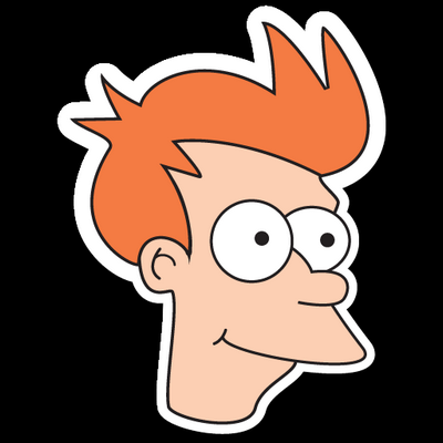 fry HEAD FUTURAMA STICKER
