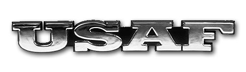 USAF Chrome Military Car Emblem
