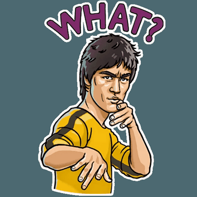 bruce dragon lee celebrity sticker_6