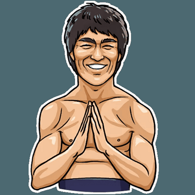 bruce dragon lee celebrity sticker_8