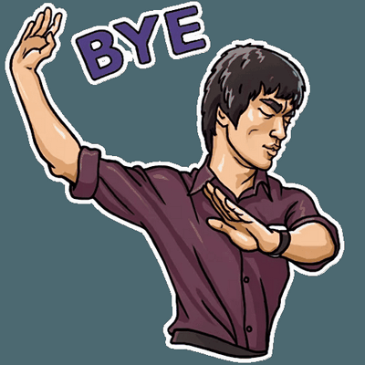 bruce dragon lee celebrity sticker_16