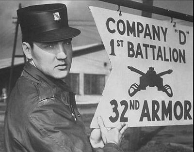 Elvis in the Army Sticker 3