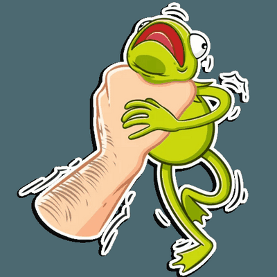 kermit the FROG muppet show sticker 9