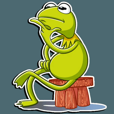 kermit the FROG muppet show sticker 15