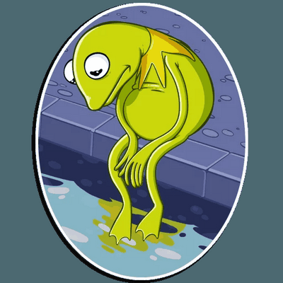 kermit the FROG muppet show sticker 17