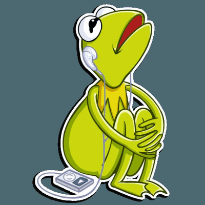 kermit the FROG muppet show sticker 20