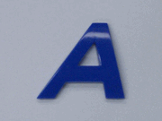 Style 2 - Italic BLUE - 1.2"