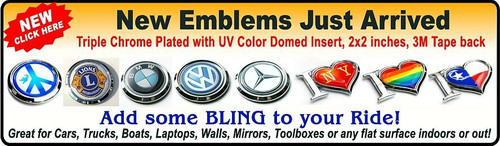 POPULAR Chrome Emblems