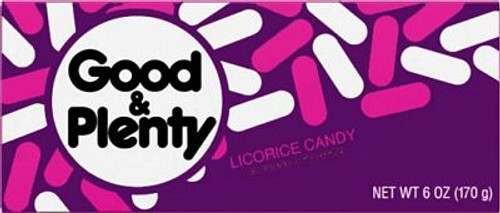 Good n Plenty box CANDY STICKER