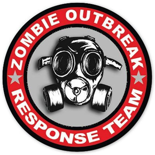 ZOMBIE RESPONSE STICKER as displayed 7