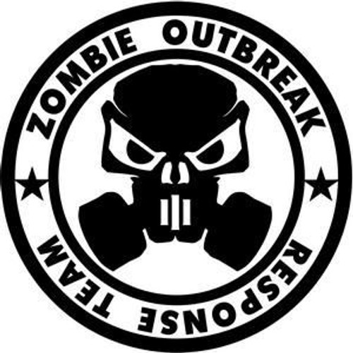 ZOMBIE RESPONSE STICKER as displayed 8