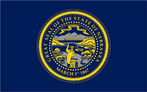nebraska State Flag Sticker