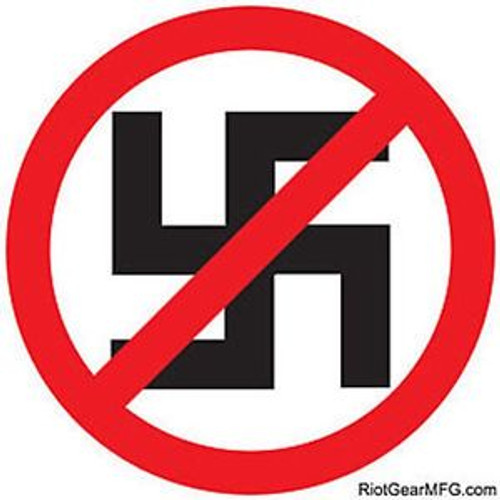 NO NAZI ANTI RACISM STICKER