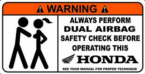 Honda Funny Warning Sticker Set 4
