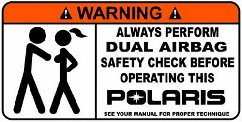 Polaris Funny Warning Sticker Set 5