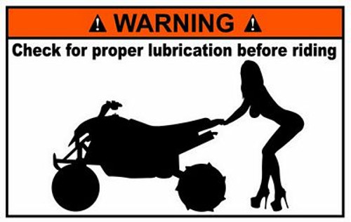 Quad Funny Warning Sticker Set 6