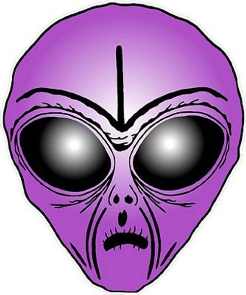 Alien Head Sticker 8