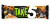 TAKE 5 CANDY BAR LOGO STICKER