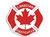 Canadian Firefighter MAPLE LEAF CROSS STICKER