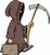Grim Reaper cartoon Decal