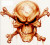 Skull and Bones Digital Color Decal