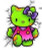 Kitty Kat Zombie Color Decal Car Sticker