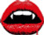 VAMPIRE Bite Color zombie Sticker 2