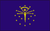 indiana State Flag Sticker