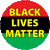 BLACK LIVES MATTER on African American flag background sticker