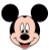 MICKEY MOUSE HEAD COLOR DISNEY CARTOON DECAL