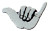 Hang Loose Chrome Emblem