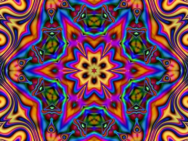 psychedelic patterns wall decal or window sticker18