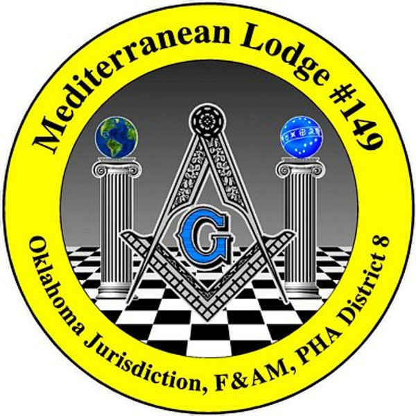 MASONIC LODGE CUSTOM ROUND STICKER
