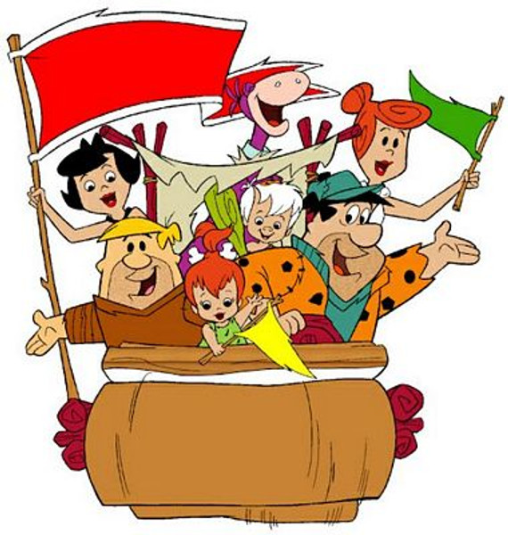 Flintstones and Rubbles in  Car Color Decal Sticker