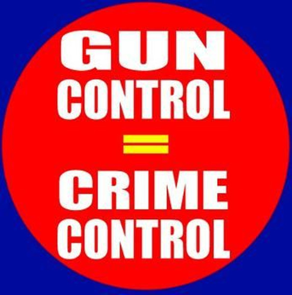 Gun Control Equals Crime Control Sticker