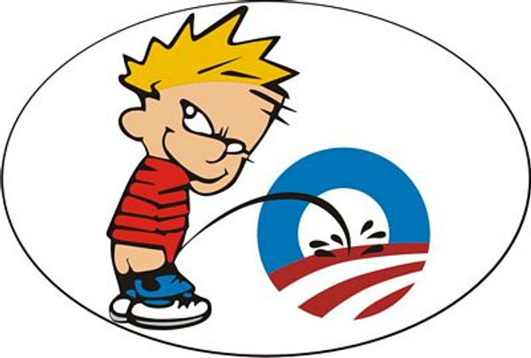 Peeon Obama Patriotic Color Decals and Stickers