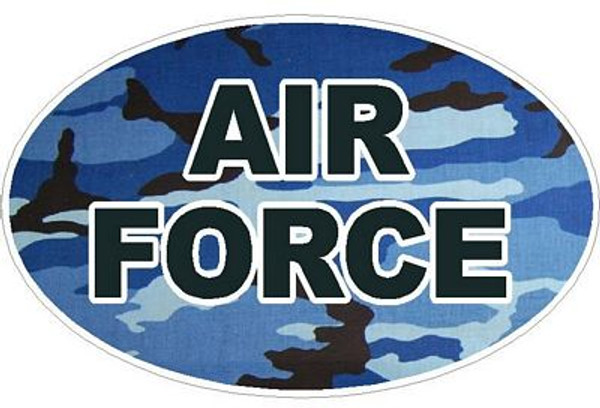 CAMO BLUE OVAL AIR FORCE DECAL